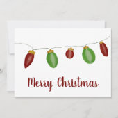 ブライトヴィンテージクリスマスライトホリデーカード シーズンカード (正面)