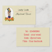 ブライトヴィンテージタロットタトゥービジネスカード 名刺 (正面/裏面)