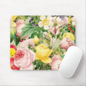 ブライトヴィンテージバラフローラメドレー マウスパッド (マウス)