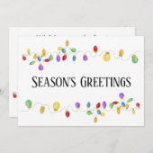 ブライトヴィンテージホリデーライツホリデーカード シーズンカード (正面/裏面)