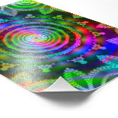 ブライト万華鏡のように千変万化するパターン フォトプリント (角)