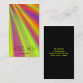 ブライト抽象芸術ナイトクラブライトショーDJ 名刺 (正面/裏面)