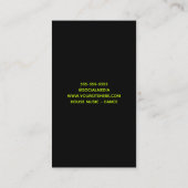 ブライト抽象芸術ナイトクラブライトショーDJ 名刺 (裏面)