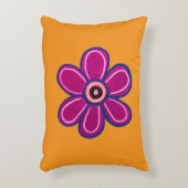 ブライト抽象芸術フラワーアート アクセントクッション (正面(垂直))