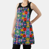 ブライト抽象芸術フラワーアート エプロン (インサイチュ)