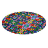 ブライト抽象芸術フラワーアート カッティングボード (角)