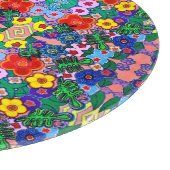 ブライト抽象芸術フラワーアート カッティングボード (角)