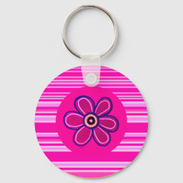 ブライト抽象芸術フラワーアート キーホルダー