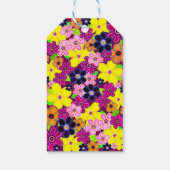 ブライト抽象芸術フラワーアート ギフトタグ (裏面)