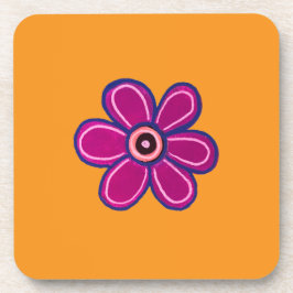 ブライト抽象芸術フラワーアート コースター