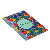 ブライト抽象芸術フラワーアート ノートブック (右側)