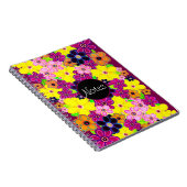 ブライト抽象芸術フラワーアート ノートブック (右側)
