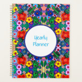 ブライト抽象芸術フラワーアート プランナー手帳 (正面)