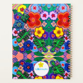 ブライト抽象芸術フラワーアート プランナー手帳 (裏面)