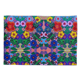 ブライト抽象芸術フラワーアート 枕カバー