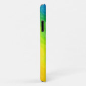 ブライト抽象芸術レインボーカラフルモノグラグラデーションム Case-Mate iPhoneケース (裏面/右)