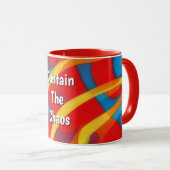 ブライト数々のカラーデザインアートマパーソナライズされたグ マグカップ (正面右)