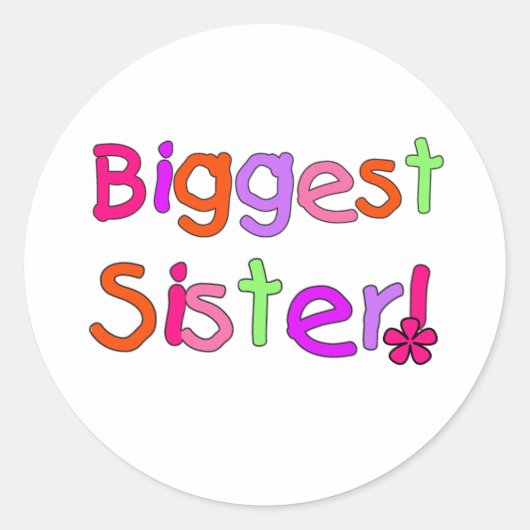 ブライト文字の姉 ラウンドシール (正面)