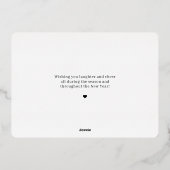 ブライト日ホイルホリデーカード編集可能カラー 箔招待状 (裏面)