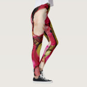 ブライト明るい赤紫色抽象芸術女子レギンス レギンス (右)