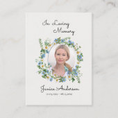 ブライト春の花カトリック葬儀祈りの言葉カード プレイスカード (正面)