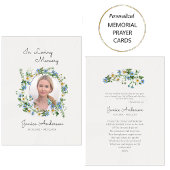 ブライト春の花カトリック葬儀祈りの言葉カード プレイスカード