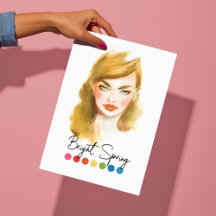 ブライト春型季節色解析アート