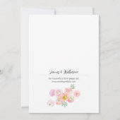 ブライト春水彩フローラ結婚式招待状 招待状 (裏面)