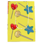 ブライト棒つきキャンデーハートキャンディスウィートスターラブ ミディアムペーパーバッグ (裏面)