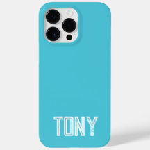 ブライト無地のスカイブルー名前をカスタムするモノグラム