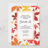 ブライト紅葉ブライダルシャワー招待 招待状 (正面)