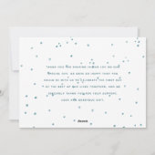 &ブライト結婚したスノーフレークホリデーニューリーズフォト シーズンカード (裏面)