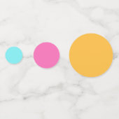 ブライト絞り染めレインボーヒッピー誕生日テーブル コンフェッティ (裏面)