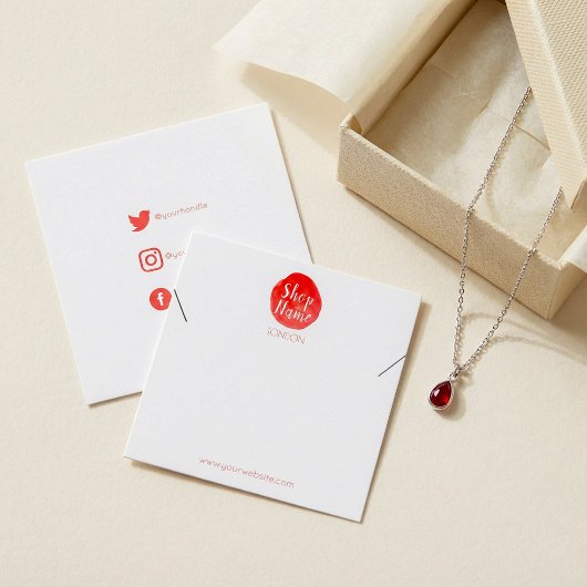 ブライト絵を描ス・スプラッシュ、四角いブレスレット表示カード