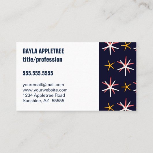 ブライト航海のヒトデプロフェッショナル 名刺 (裏面)