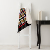 ブライト赤いハート華美クイーントランプ シェルパブランケット (インサイチュ)