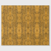 ブライト金ゴールドバイパースネーケスキン ラッピングペーパー (フラット)