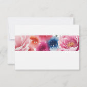 ブライト開花ブロッサムウェディングRSVPカード 出欠カード (裏面)