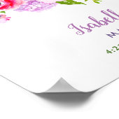 ブライト開花ベビーガール誕生Stat写真 ポスター (角)