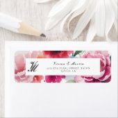 ブライト開花結婚の住所 ラベル (インサイチュ)