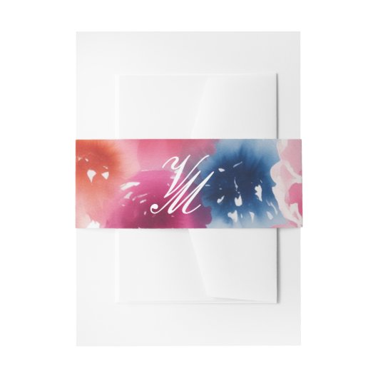 ブライト開花結婚ブロッサム 招待状ベリーバンド (正面例)