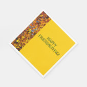 ブライト離れ金ゴールド感謝祭の友情 スタンダードランチョンナプキン (角)