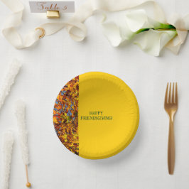 ブライト離れ金ゴールド感謝祭の友情 ペーパーボウル