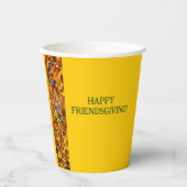 ブライト離れ金ゴールド感謝祭の友情 紙コップ (正面)