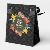 ブライト鮮やか春の花リース誕生日ファボ フェイバーボックス (裏面サイド)