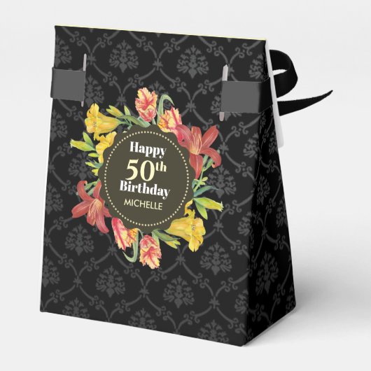 ブライト鮮やか春の花リース誕生日ファボ フェイバーボックス