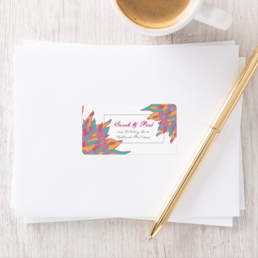 ブライト2011春色花差出人住所 ラベル (インサイチュ)