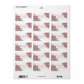 ブライト2011春色花差出人住所 ラベル (フルシート)