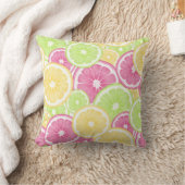ブライト&おもしろいシトラスポップ・アートのサマー装飾用クッション クッション (ブランケット)