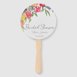 ブライト&おもしろいチューリップブライダルシャワー ハンドファン